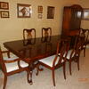 Cherry Finish, Hard Rock Maple Wood Formal Dining Table