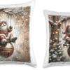 WHITE CHRISTMAS "THE GNOME" Throw Pillows