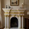 STUNNING Baroque Fireplace Mantel - Solid Wood & Real Gold Leaf! 
