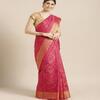 Checked Zari Woven Saree