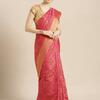 Checked Zari Woven Saree