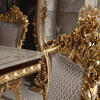 Host Like Royalty: An Heirloom Royal Gold Carved 6-Seater Dining Set