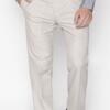 Arrow Men Beige Smart Regular Fit Solid Formal Trousers