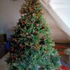 Large Presence 7.5' Christmas Tree w/ working Colored Lights w/ box