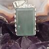 Handmade 950 Silver Pendant with Khorasan Green Agate