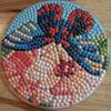 Butterfly diamond coasters
