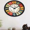 RANDOM Multicoloured Round Printed Analogue Wall Clock 30 cm