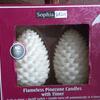 JAN 2026  PINECONEs Flameless Candles  Christmas decor   Lanham Maryland