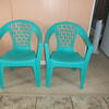 2 plastic chairs 