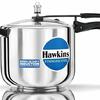 Hawkins D40 Pressure Cooker, 10 Litre, Silver – Extra Large Capacity Cooker for Commercial
