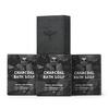 Bombay Shaving Company Set of 3 Activated Bamboo Charcoal Bath Soap 375g