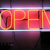 Neon OPEN Sign 32" x 13" Fallon by Luminous Products Co.