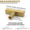 60pcs 2-inch gold brushed brass cabinet Knobs single hole kithcen bathroom drawers dressers screws