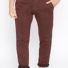Blackberrys Men Rust Red Roger Slim Fit Self Design Regular Trousers