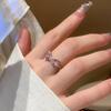 Pink CZ Bow-Knot Ring