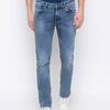 Mid-Wash Slim Fit Jeans