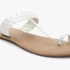 Braided T-strap Toe-Ring Sandals