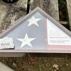 Veterans flag display box