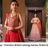 Latest Bridal Lehenga Sarees in Panna – Shop Online Now