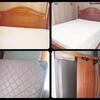 Excellent Nice Queen size bed with serta perfect sleeper pillow andt matress n boxsrings,