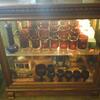 Lighted wooden cabinet