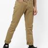 Mid-Rise Slim Fit Flat-Front Trousers