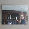 Engraved Etch Pattern Wall Mirror