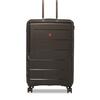 SWISS BRAND Unisex Black Solid MATTERHORN Hard-Sided Medium Trolley Suitcase