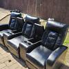 (3) leather Theater Seats 